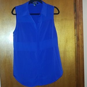 Sleeveless blouse tunic Style button-down